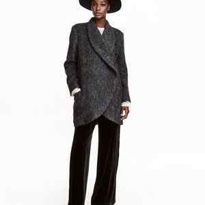 New alpaca mohair wool coat size 8 "H&M Studio"